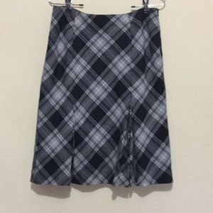 Gray checked skirt
